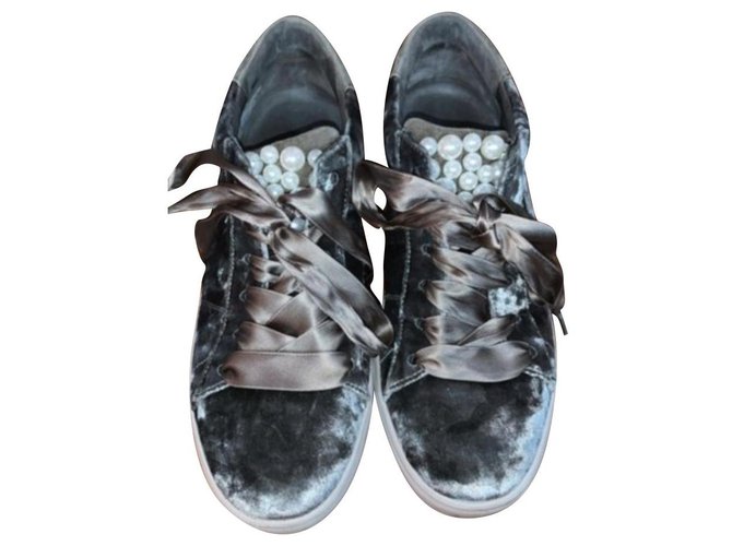 regenval Drama Auto Kennel & Schmenger Sneakers Dark grey Velvet ref.276224 - Joli Closet