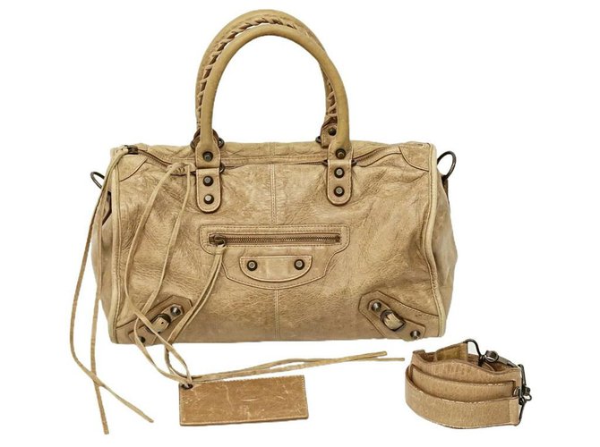Balenciaga The first Beige Leather  ref.276284