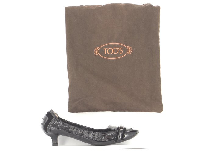 Tod's Ballet flats Black Leather  ref.276329