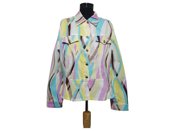 Giacca Escada in cotone ed elastan multicolore