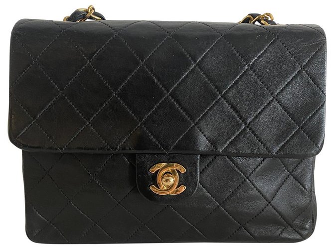 Chanel Classic Flap Black Leather  ref.276378