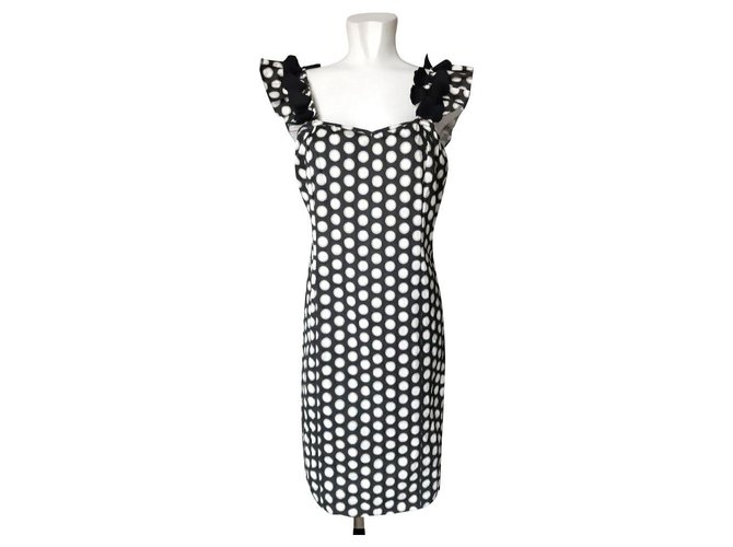 Autre Marque Almatrichi polka dot cotton dress Black White  ref.276464