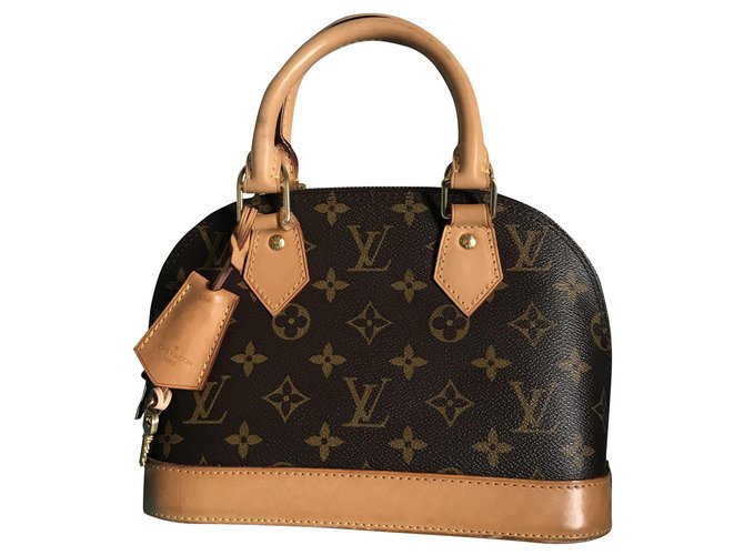 Louis Vuitton Vuitton bb alma Brown Leather  ref.276513