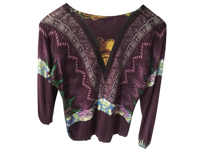 Etro SMALL SILK AND CASHMERE SWEATER Multiple colors  ref.276587