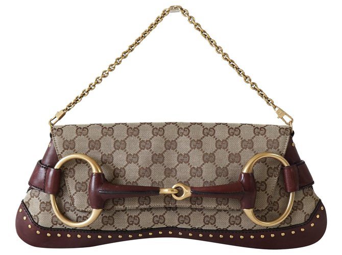 Gucci, Bags, Gucci Tom Ford Horsebit Monogram Signature Clutch Bag