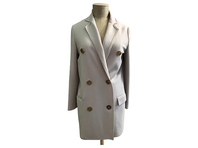 Lanvin Wool Coat Eggshell