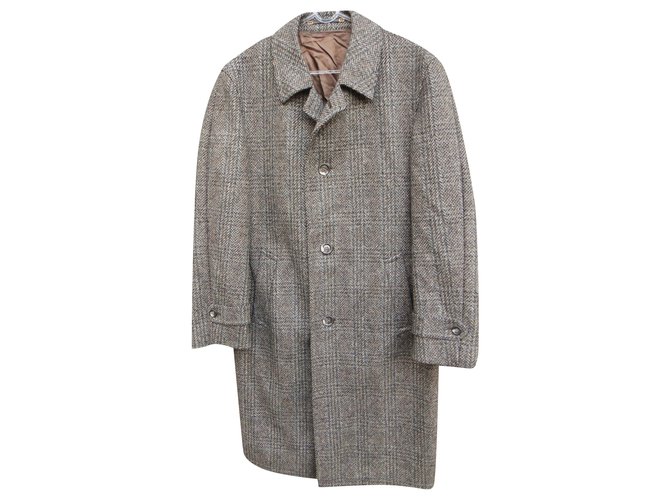 Autre Marque casaco masculino vintage 50 Cinza Lã  ref.276637