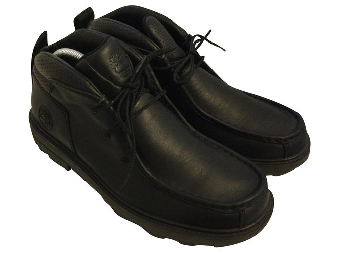 Timberland Boots Black Leather  ref.276671