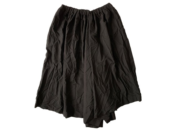 Comme Des Garcons Pantalon court large CDG BLACK Polyester Noir  ref.276698