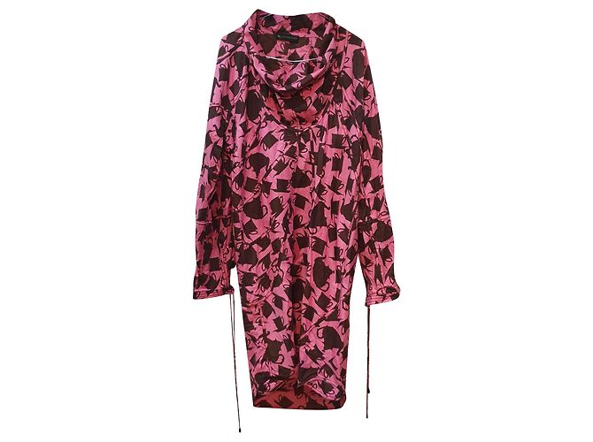 Burberry Fantasy-Kleid Schwarz Pink