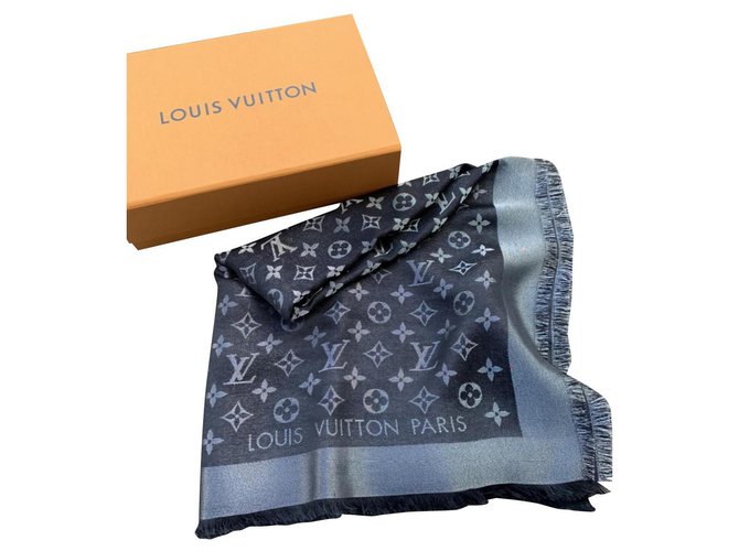 Louis Vuitton Lenços de seda Preto  ref.276728