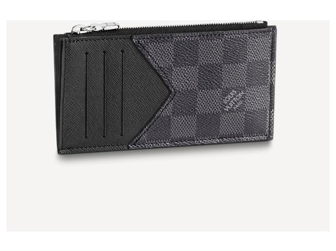Louis Vuitton Porta carte di credito LV nuovo Grigio Pelle  ref.276732