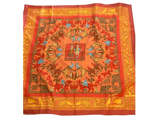 Hermès EARLY AMERICA Multicolore Seta
