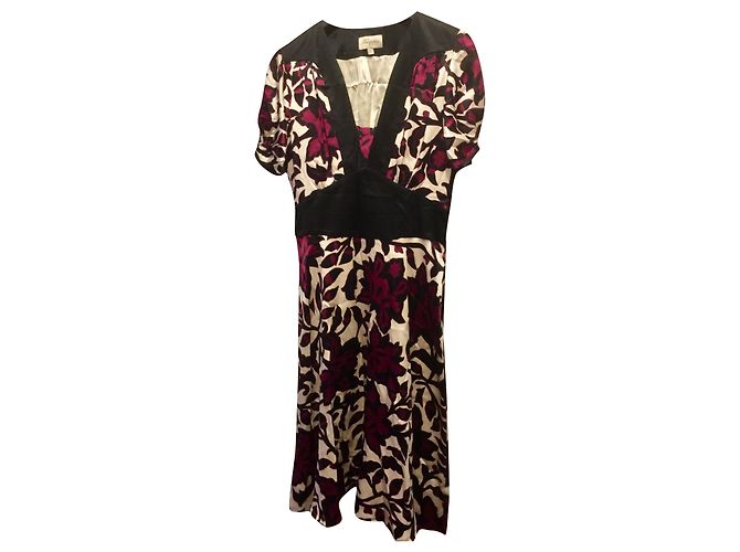 Abito in seta multicolore Temperley London