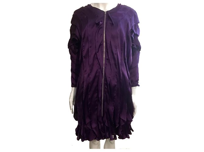 Autre Marque Abito in seta Lungta de Fancy viola Porpora