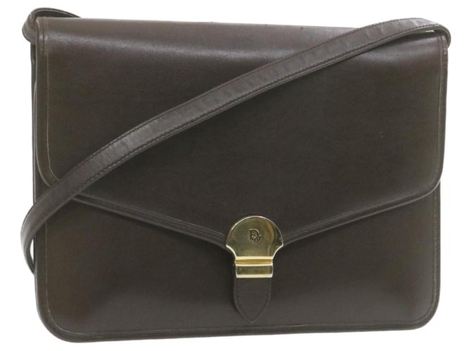 Dior Shoulder bag Brown Leather  ref.276830