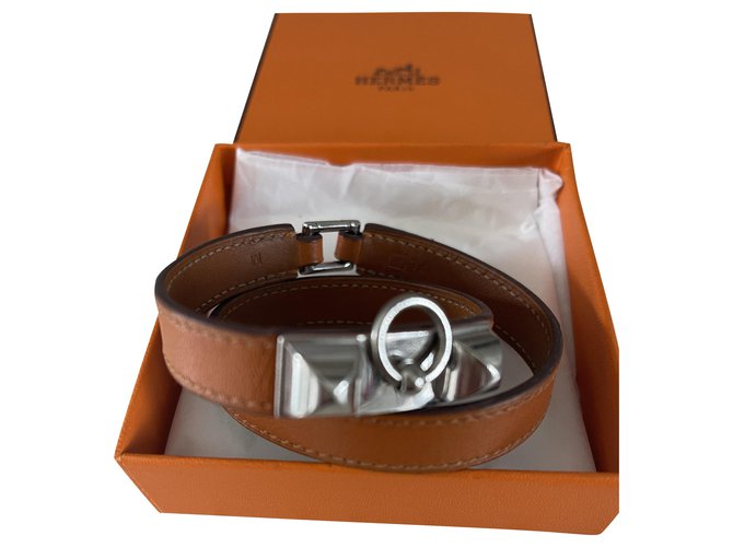 Hermès Rivale Orange Leather  ref.276875