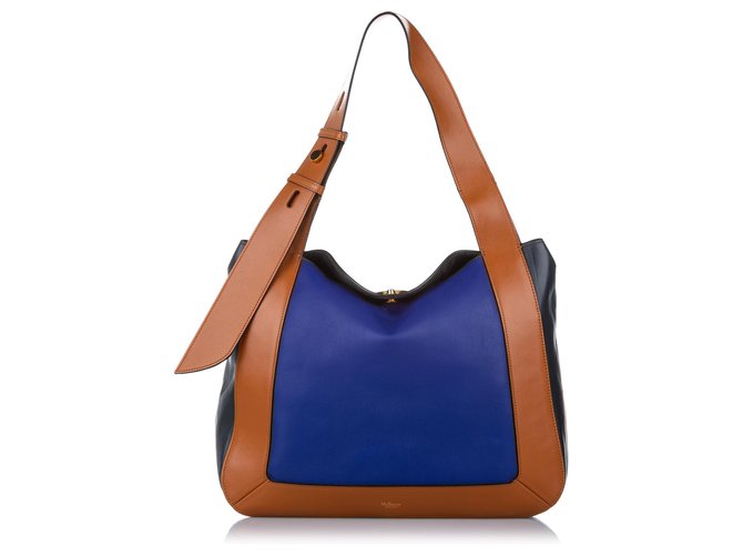Mulberry Blue Leather Tote Bag Brown Pony-style calfskin  ref.277034