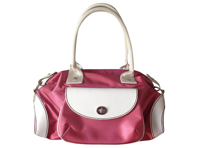 Lancel Handtasche Rosa Stoff Pink