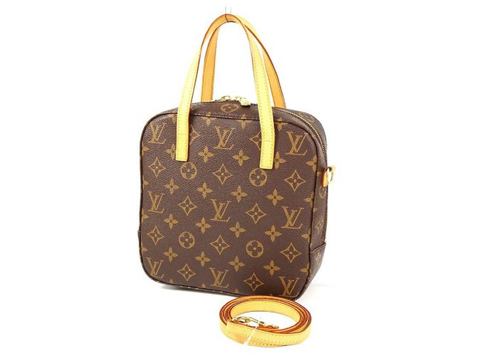 Louis Vuitton SPONTINI handbag Womens shoulder bag M47500 Brown Cloth  ref.277089