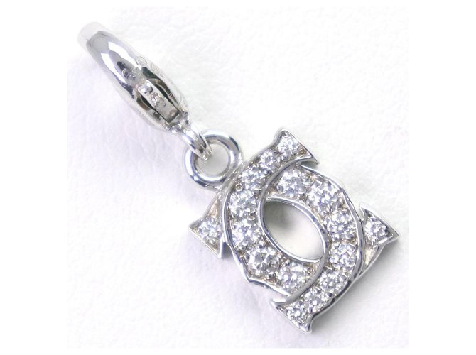 Colgante Cartier Plata Oro blanco  ref.277124