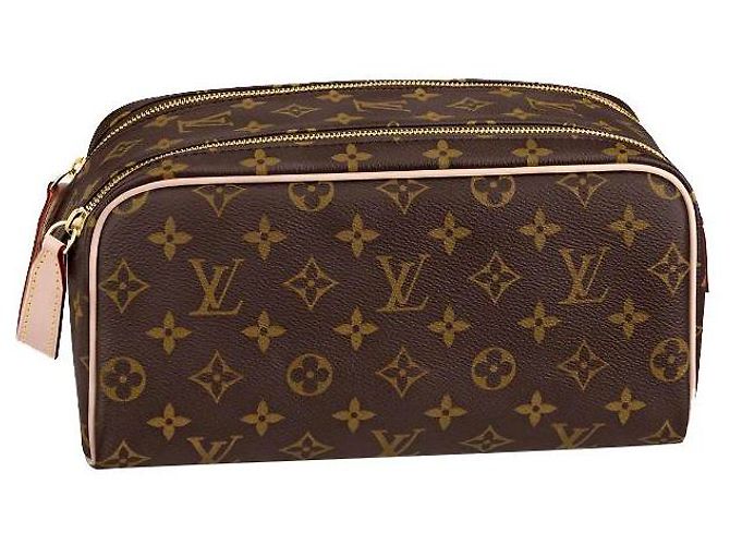 Louis Vuitton WC monogramma LV dopp Marrone