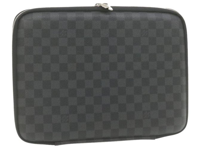 Louis Vuitton Etui iPad Preto Lona  ref.277177