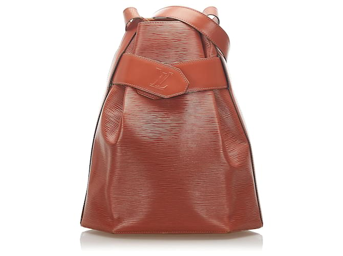 Louis Vuitton Brown Epi Sac dEpaule Leather  ref.277278
