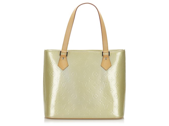 Louis Vuitton Green Vernis Houston Light green Leather Patent leather  ref.277340