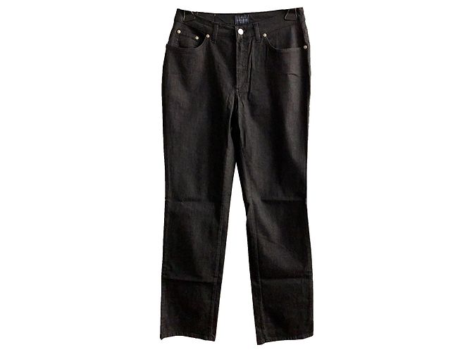 Trussardi Jeans Jeans in denim di cotone nero