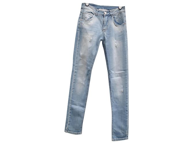 Twin Set Jeans Hellblau Baumwolle