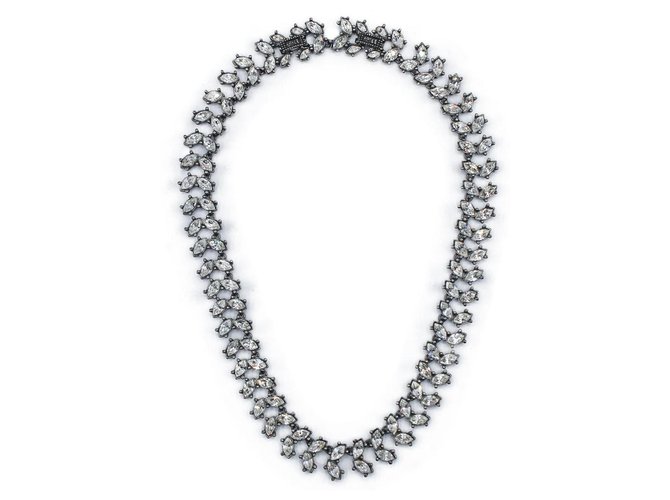 Dior Halsketten Silber Versilbert  ref.277503