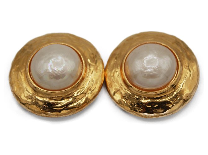 Yves Saint Laurent Earrings Gold hardware Gold-plated  ref.277512