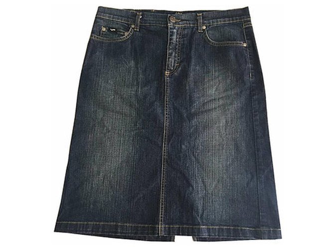 Gas Skirts Blue Cotton  ref.277544