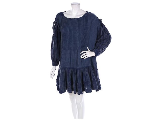 Vestido Free People de algodón azul