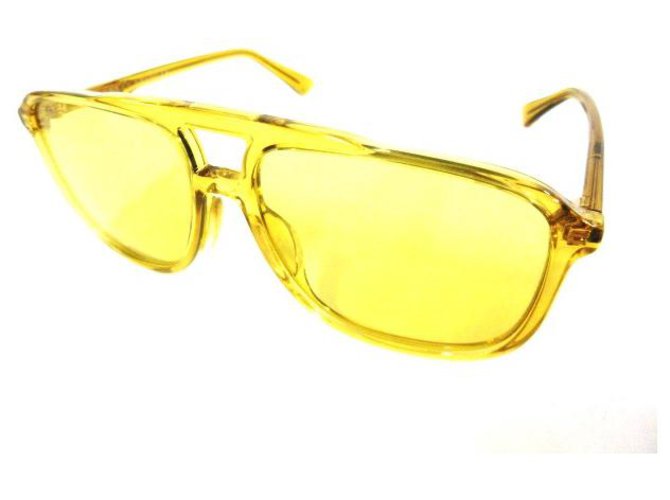 Lunettes Gucci Plastique Jaune  ref.277944