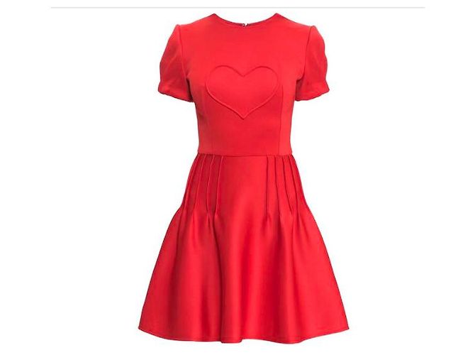 Autre Marque Rotes Jersey Kleid
