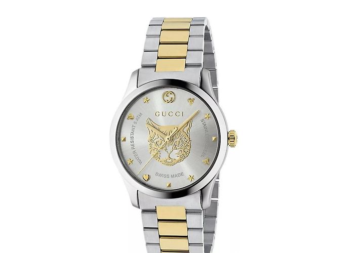 Reloj Gucci de metal dorado