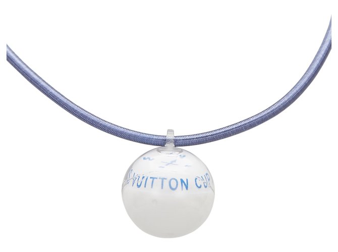 Louis Vuitton Necklaces White Blue Plastic ref.783714 - Joli Closet