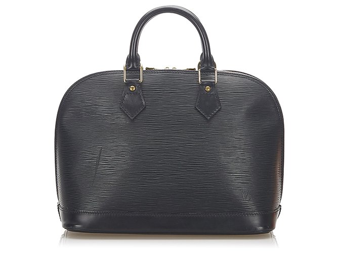 Louis Vuitton Nero Epi Alma PM Pelle  ref.278091