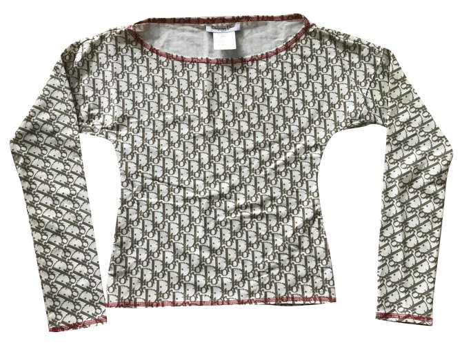 Dior Tops Bege Cru Poliamida  ref.278161