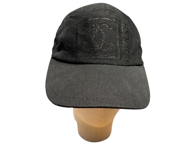 Chanel cappelli Nero Cotone