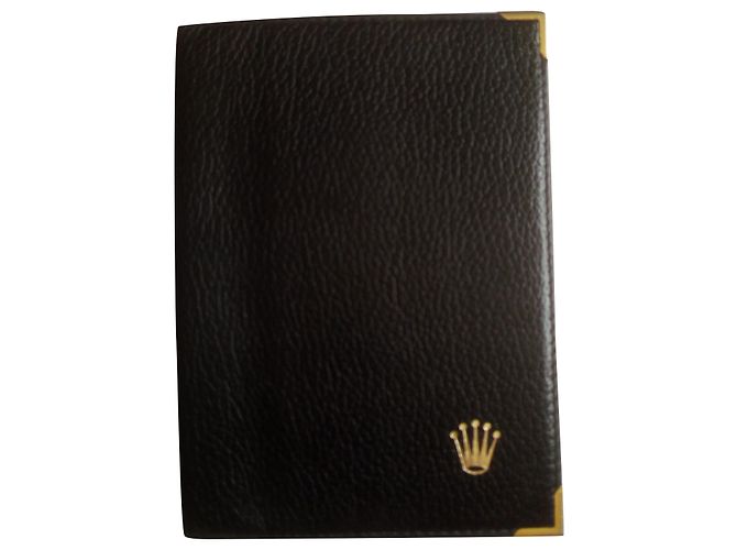 Rolex ORIGINAL BLACK LEATHER WALLET Code:  68.08.55