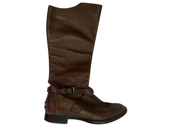 Botas de montar Tod's de piel marrón Castaño
