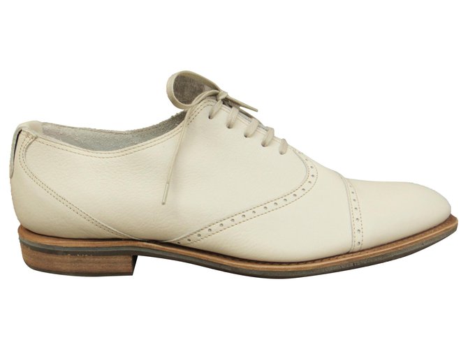 summer brogue Paraboot p 42,5 White Leather  ref.278536