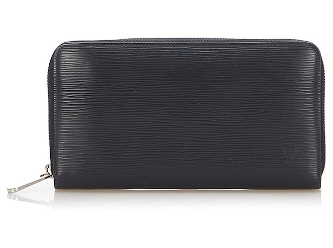 Louis Vuitton Black Epi Zippy Wallet