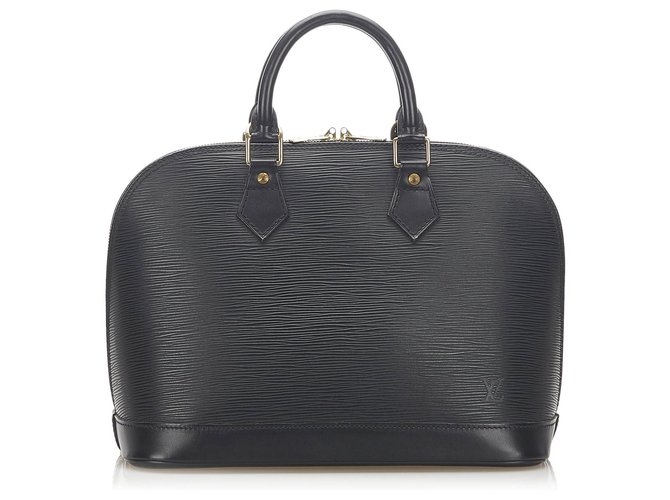 Louis Vuitton Black Epi Alma PM Leather  ref.278599