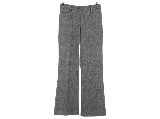 D&G Trousers Grey Wool  ref.278734