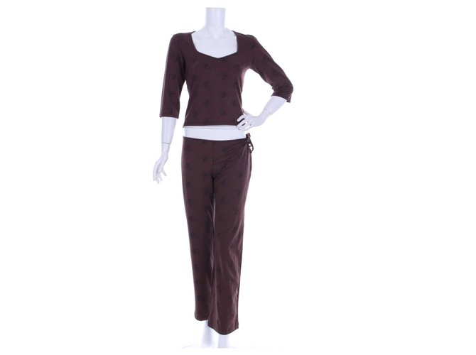 Nina Ricci Summer Pant Suit Purple Polyester  ref.278804