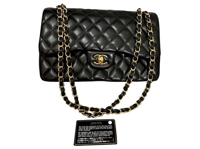 Chanel Jumbo Timeless Classic flap bag Black Leather  ref.278817